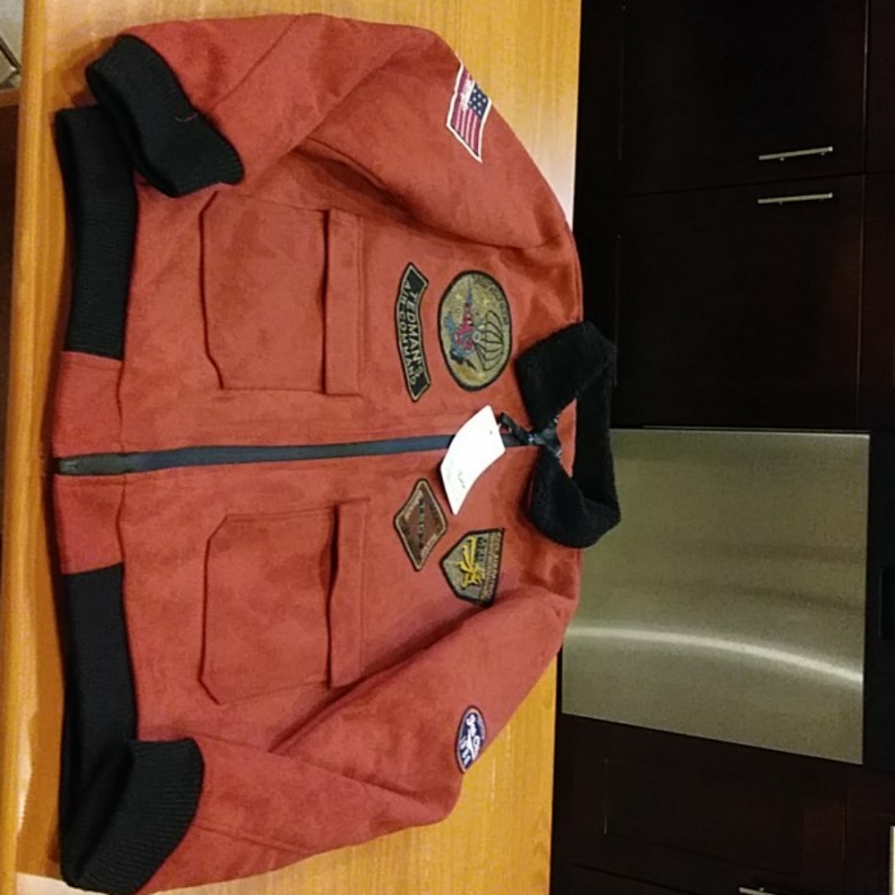 Mens Pilot Patch Bomber Jacket
